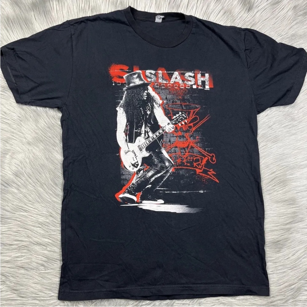 Slash World On Fire World Tour 2015 Men’s Medium Black Short Sleeve
